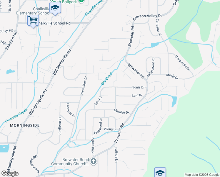 map of restaurants, bars, coffee shops, grocery stores, and more near 1628 Sonia Drive in Birmingham