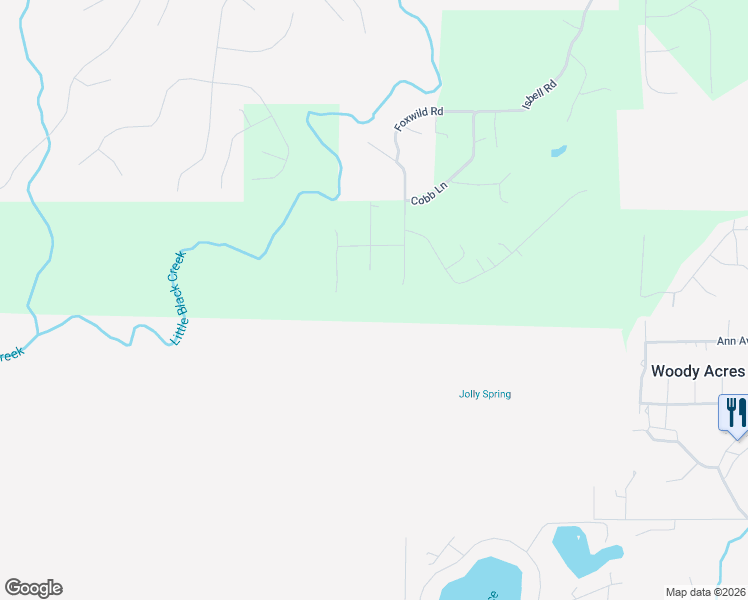 map of restaurants, bars, coffee shops, grocery stores, and more near 296 Abbey Drive in Odenville