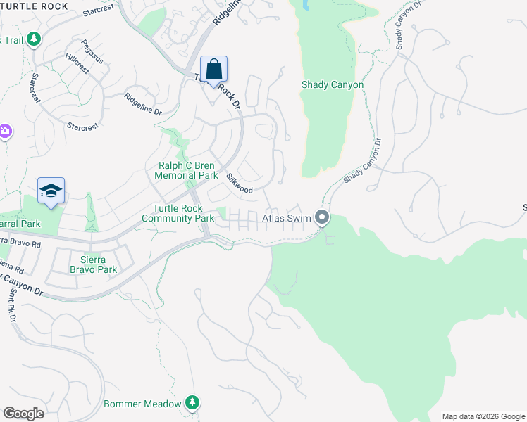 map of restaurants, bars, coffee shops, grocery stores, and more near 54 Sunlight in Irvine