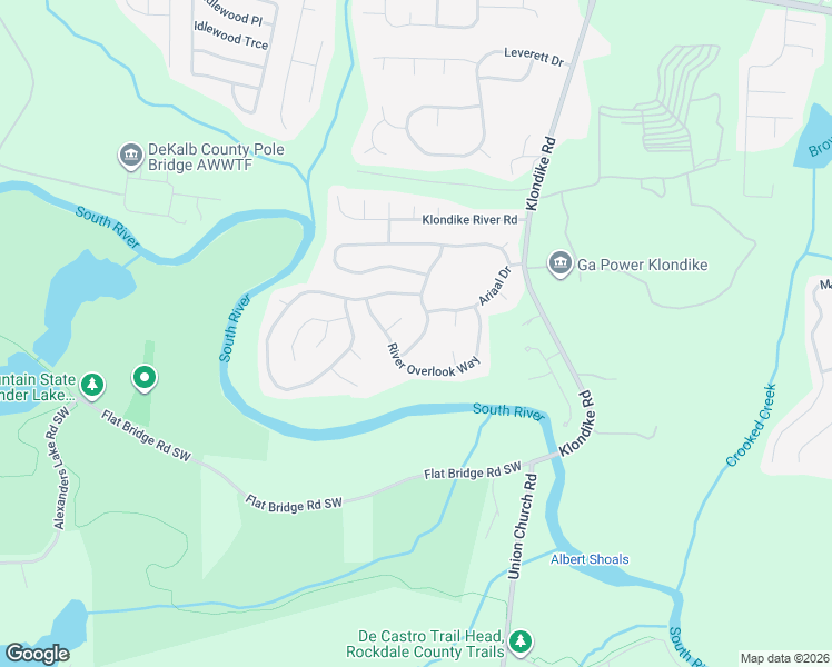 map of restaurants, bars, coffee shops, grocery stores, and more near 4899 Buchli Lane in Stonecrest
