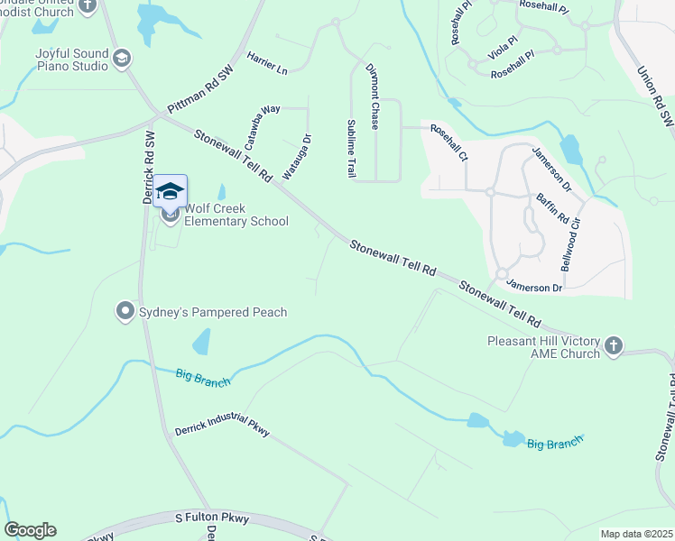 map of restaurants, bars, coffee shops, grocery stores, and more near 115 Holly Brook Road Southwest in Atlanta
