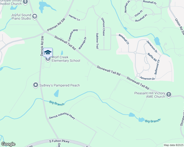 map of restaurants, bars, coffee shops, grocery stores, and more near 115 Holly Brook Road Southwest in Atlanta