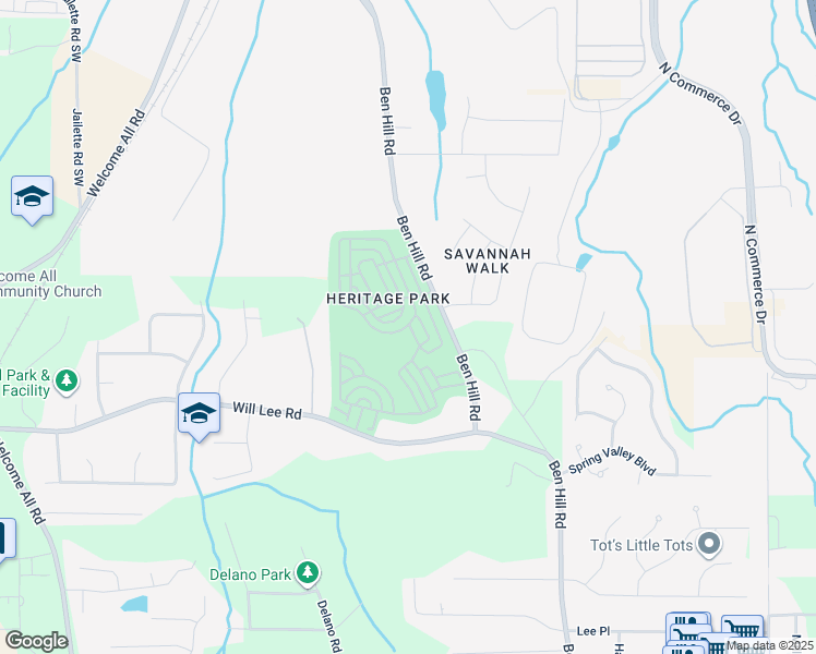 map of restaurants, bars, coffee shops, grocery stores, and more near 4666 Parkway Circle in Atlanta