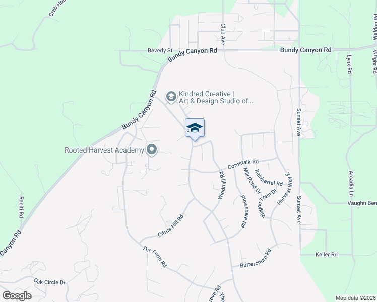map of restaurants, bars, coffee shops, grocery stores, and more near 33487 Harvest Way in Wildomar