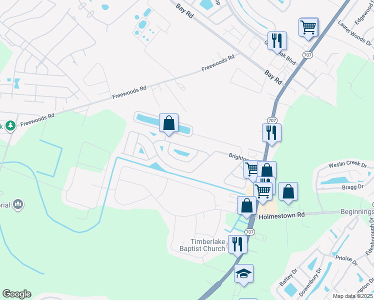 map of restaurants, bars, coffee shops, grocery stores, and more near 139 Avondale Drive in Myrtle Beach