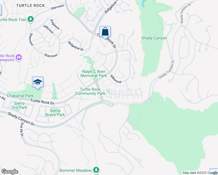 map of restaurants, bars, coffee shops, grocery stores, and more near 22 Sunrise in Irvine