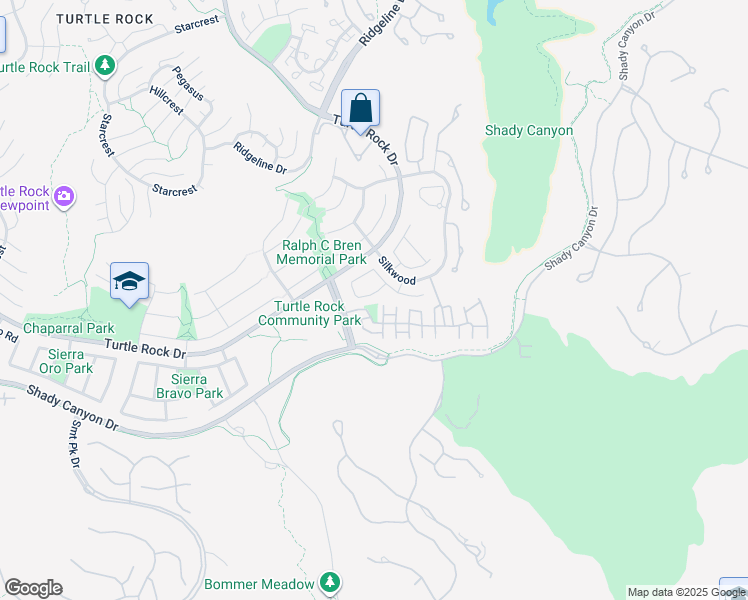 map of restaurants, bars, coffee shops, grocery stores, and more near 9 Sunrise in Irvine
