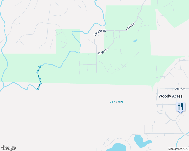 map of restaurants, bars, coffee shops, grocery stores, and more near 296 Abbey Drive in Odenville