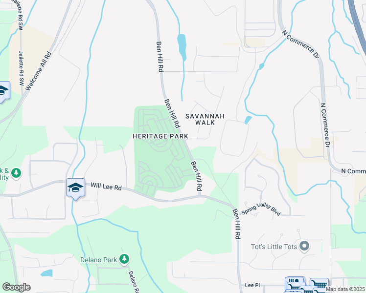 map of restaurants, bars, coffee shops, grocery stores, and more near 4337 Ben Hill Road in Atlanta