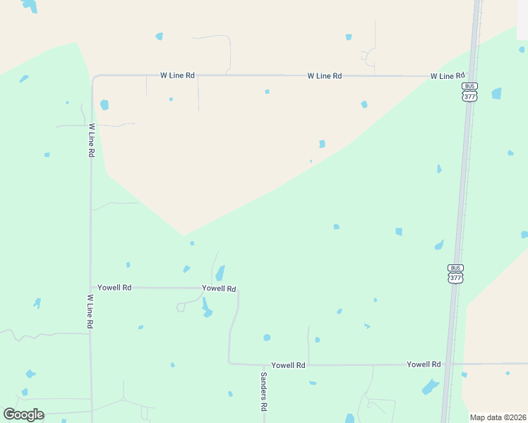 map of restaurants, bars, coffee shops, grocery stores, and more near 1083 Yowell Road in Whitesboro