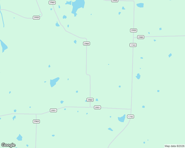 map of restaurants, bars, coffee shops, grocery stores, and more near County Road 2960 in Dodd City