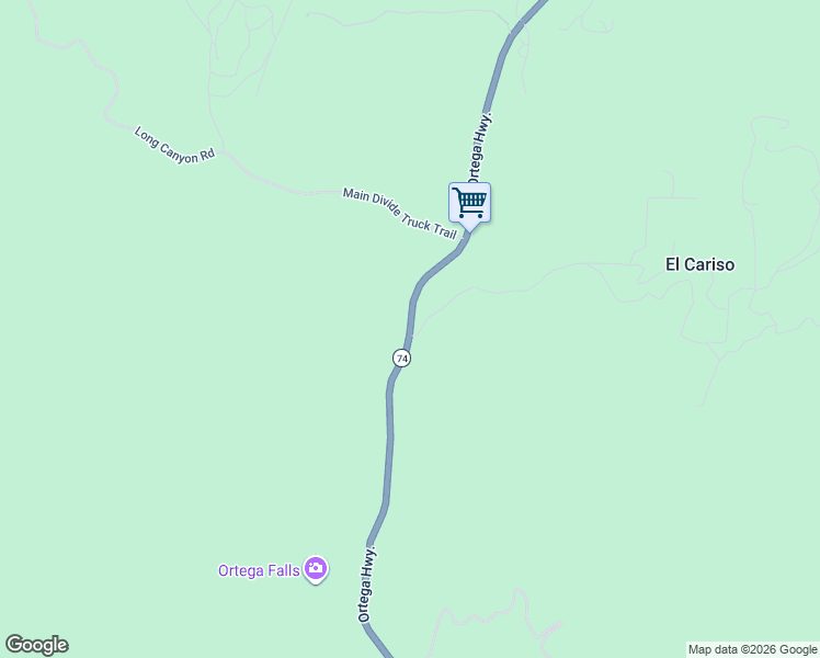 map of restaurants, bars, coffee shops, grocery stores, and more near 33291 Ortega Highway in Lake Elsinore