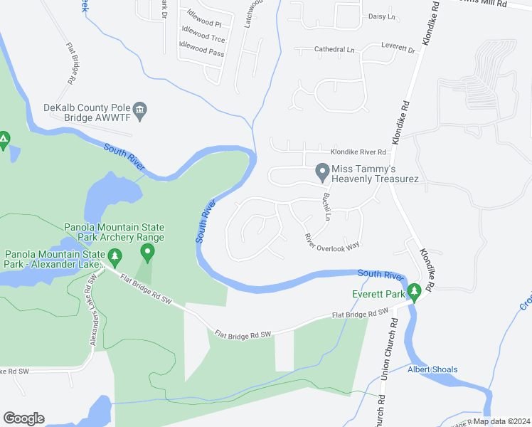 map of restaurants, bars, coffee shops, grocery stores, and more near 4798 Golod Way in Stonecrest