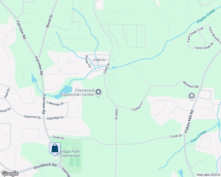 map of restaurants, bars, coffee shops, grocery stores, and more near 25 Camden Drive in Ellenwood