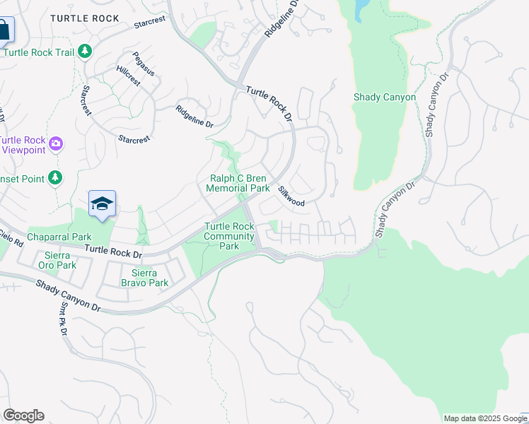 map of restaurants, bars, coffee shops, grocery stores, and more near 22 Sunrise in Irvine