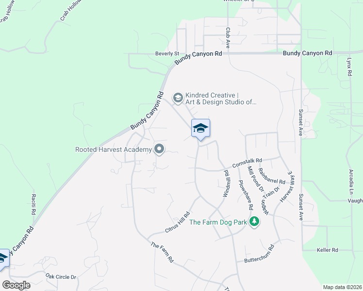 map of restaurants, bars, coffee shops, grocery stores, and more near 24351 Wagon Wheel Lane in Wildomar