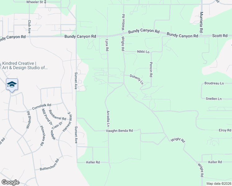 map of restaurants, bars, coffee shops, grocery stores, and more near 33479 Wright Road in Menifee