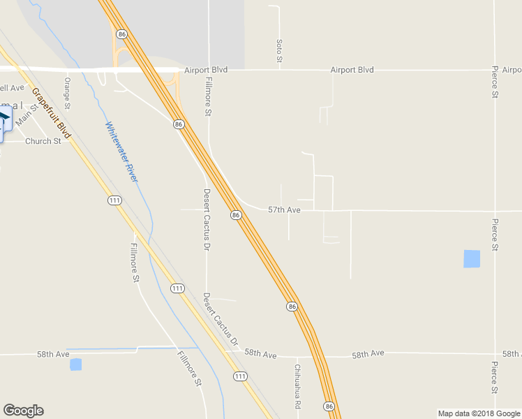 map of restaurants, bars, coffee shops, grocery stores, and more near 88330 57th Avenue in Thermal