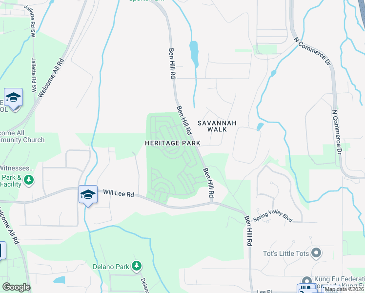 map of restaurants, bars, coffee shops, grocery stores, and more near 4666 Parkway Circle in Atlanta