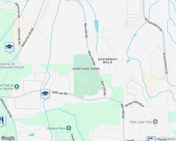 map of restaurants, bars, coffee shops, grocery stores, and more near 4666 Parkway Circle in Atlanta