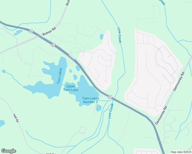 map of restaurants, bars, coffee shops, grocery stores, and more near 4402 Alysheba Drive in Fairburn