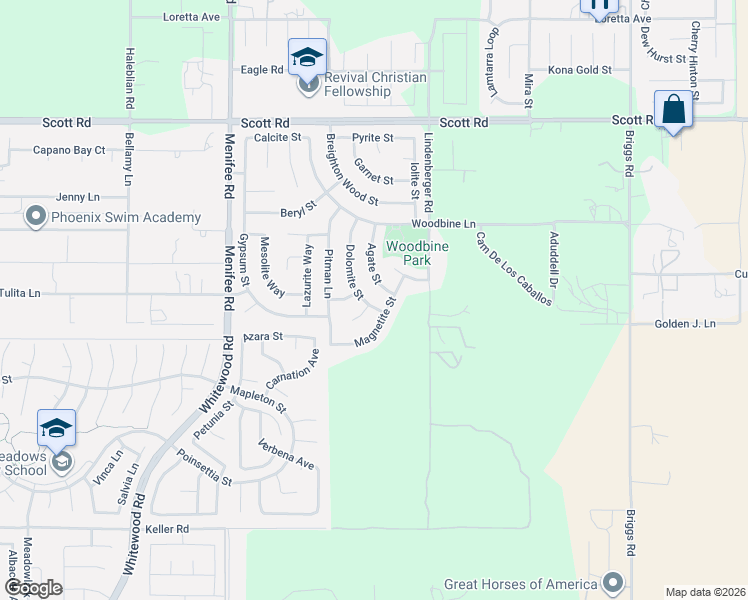 map of restaurants, bars, coffee shops, grocery stores, and more near 29342 Barite Circle in Menifee