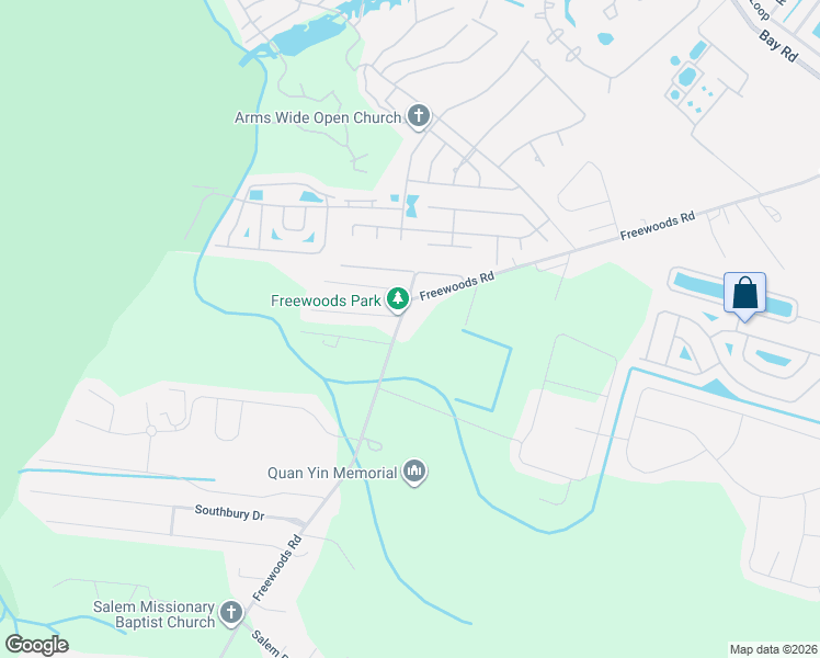map of restaurants, bars, coffee shops, grocery stores, and more near 10355 Freewoods Road in Myrtle Beach
