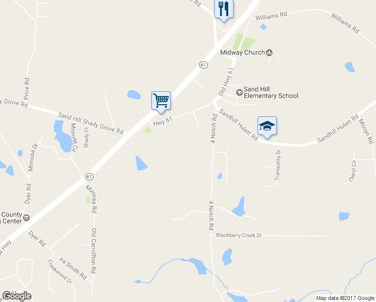 map of restaurants, bars, coffee shops, grocery stores, and more near 2088 4 Notch Road in Carrollton