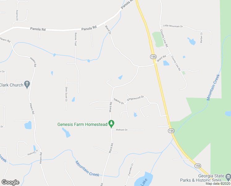 map of restaurants, bars, coffee shops, grocery stores, and more near 440 Ward Road in Ellenwood