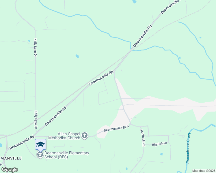 map of restaurants, bars, coffee shops, grocery stores, and more near 1136 Dearmanville Drive South in Anniston