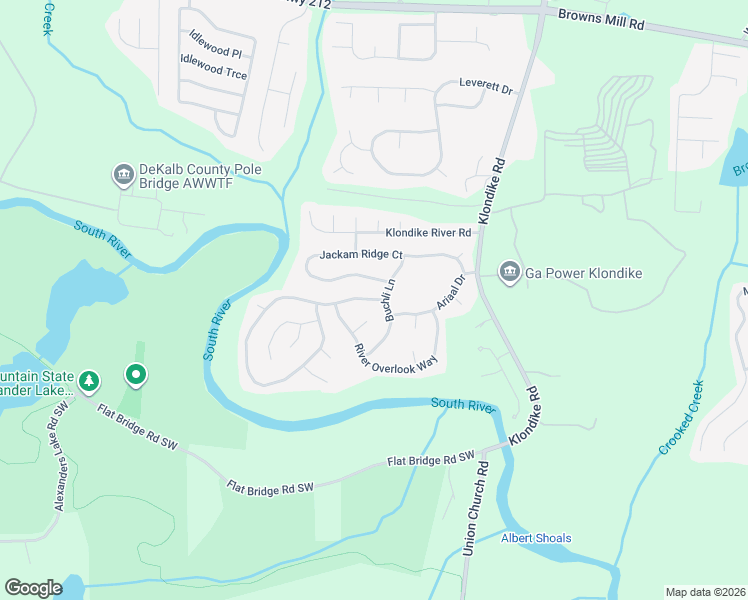 map of restaurants, bars, coffee shops, grocery stores, and more near 6886 Gina Agha Circle in Lithonia