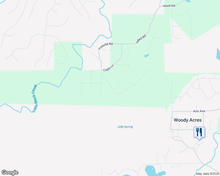 map of restaurants, bars, coffee shops, grocery stores, and more near 98 Mountain Terrace in Odenville