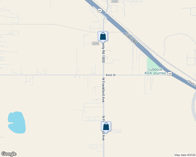 map of restaurants, bars, coffee shops, grocery stores, and more near 5804 Broadview Lane in Lubbock