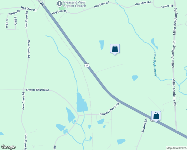 map of restaurants, bars, coffee shops, grocery stores, and more near 3068 U.S. 27 in Carrollton
