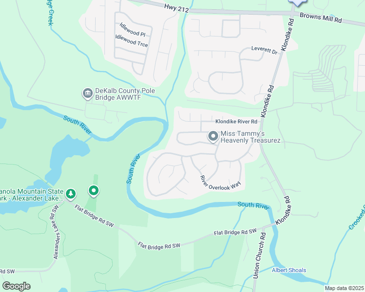 map of restaurants, bars, coffee shops, grocery stores, and more near 4512 Jackam Ridge Court in Stonecrest