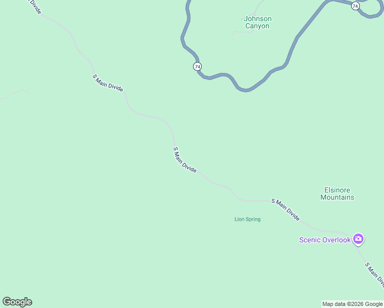 map of restaurants, bars, coffee shops, grocery stores, and more near S Main Divide Rd in Lake Elsinore