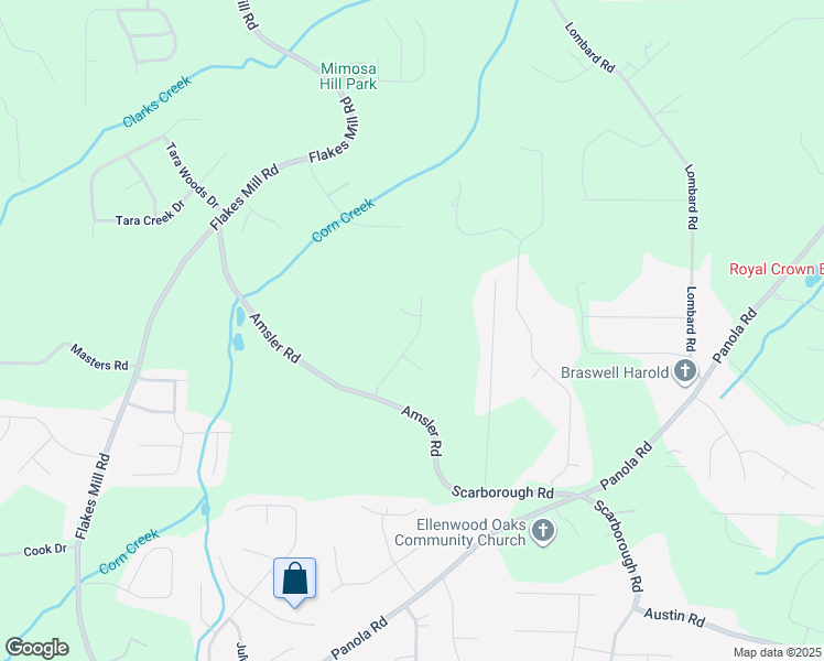 map of restaurants, bars, coffee shops, grocery stores, and more near 4785 Chickadee Lane in Ellenwood