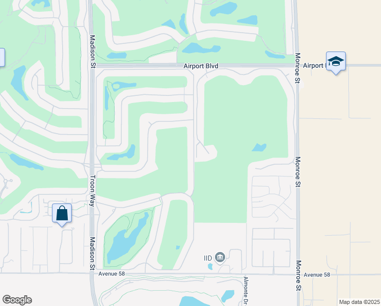 map of restaurants, bars, coffee shops, grocery stores, and more near in La Quinta