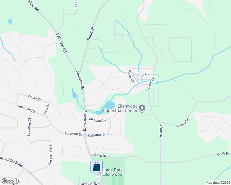 map of restaurants, bars, coffee shops, grocery stores, and more near 231 Orchard Hill View in Ellenwood