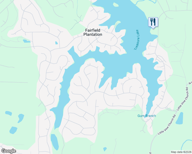 map of restaurants, bars, coffee shops, grocery stores, and more near 2406 Battle Drive in Villa Rica