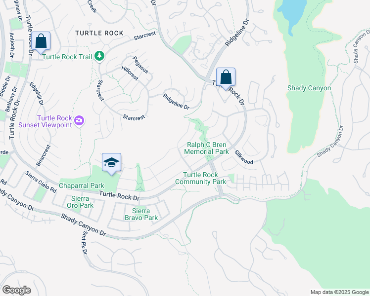 map of restaurants, bars, coffee shops, grocery stores, and more near 11 Elderberry in Irvine