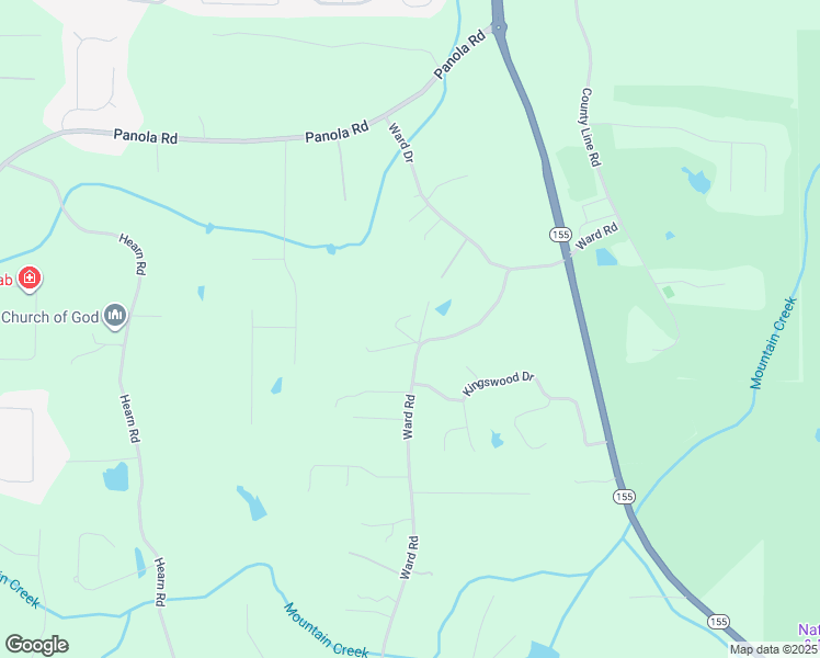 map of restaurants, bars, coffee shops, grocery stores, and more near 527 Ward Road in Ellenwood