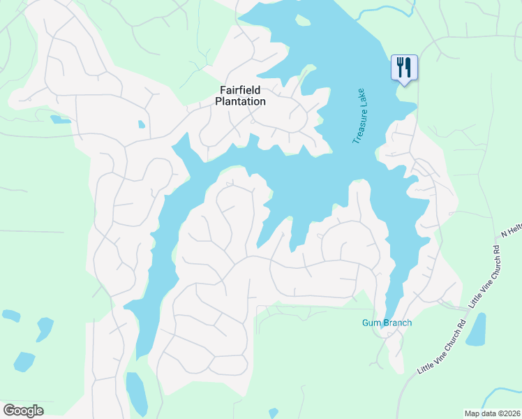 map of restaurants, bars, coffee shops, grocery stores, and more near 2388 Battle Drive in Villa Rica