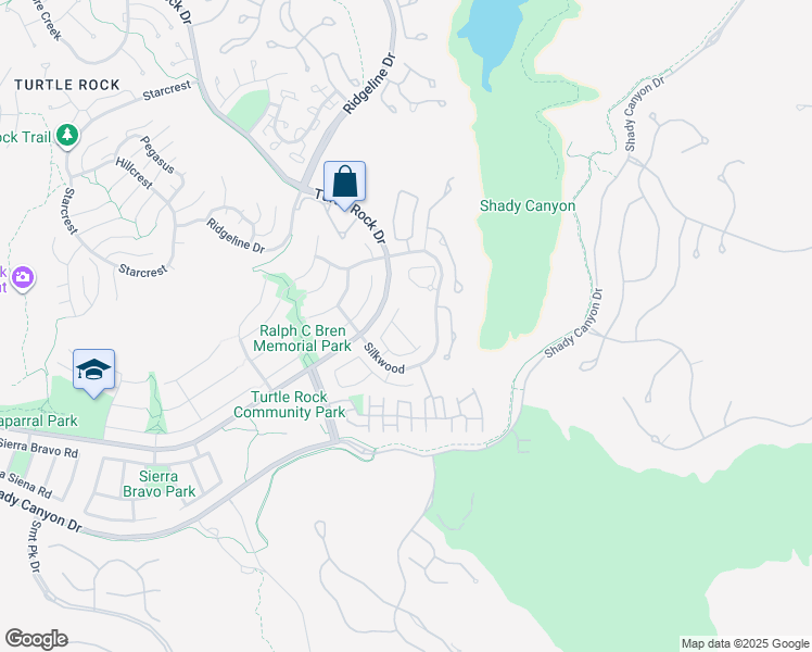 map of restaurants, bars, coffee shops, grocery stores, and more near 5 Night Star in Irvine