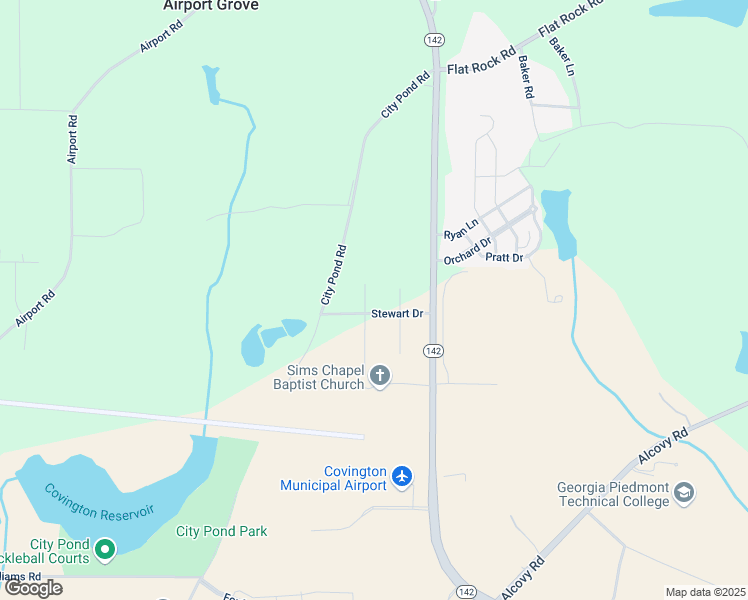 map of restaurants, bars, coffee shops, grocery stores, and more near 20 Otelia Lane in Covington