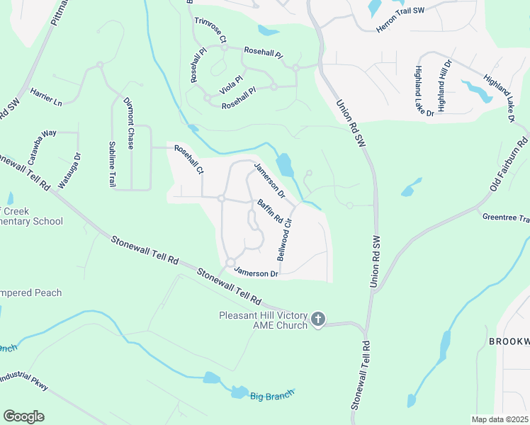 map of restaurants, bars, coffee shops, grocery stores, and more near 5608 Baffin Road in Atlanta