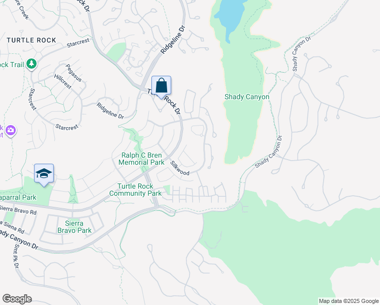 map of restaurants, bars, coffee shops, grocery stores, and more near 5 Night Star in Irvine
