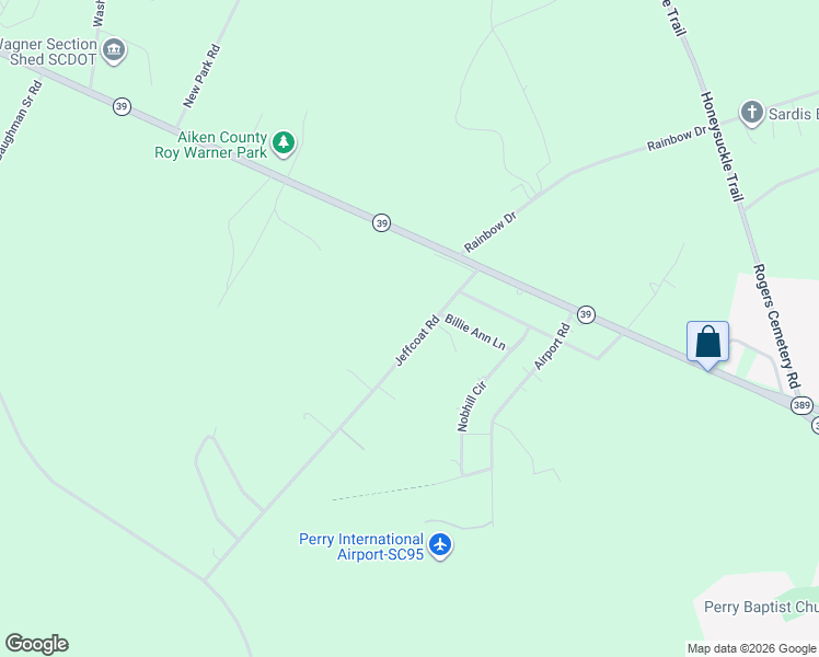 map of restaurants, bars, coffee shops, grocery stores, and more near 253 Jeffcoat Road in Wagener