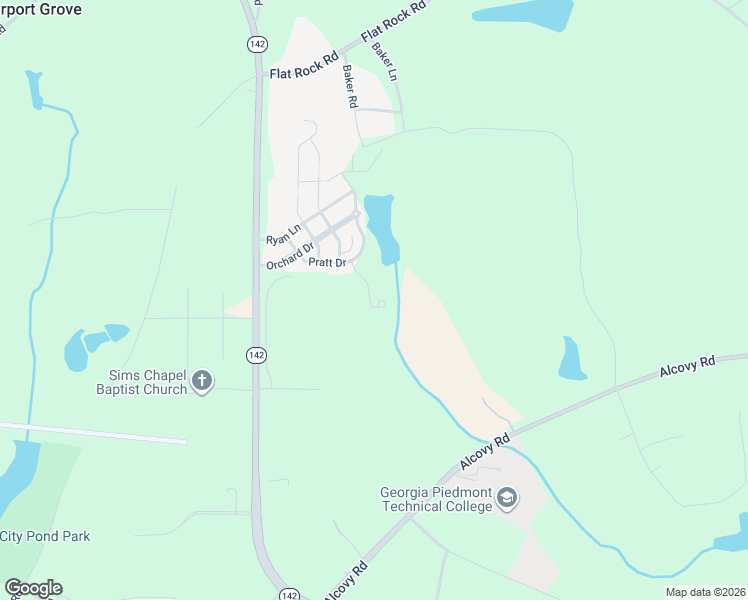 map of restaurants, bars, coffee shops, grocery stores, and more near 25 Pratt Circle in Covington