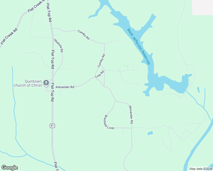 map of restaurants, bars, coffee shops, grocery stores, and more near 4254 Alexander Road in Quinton